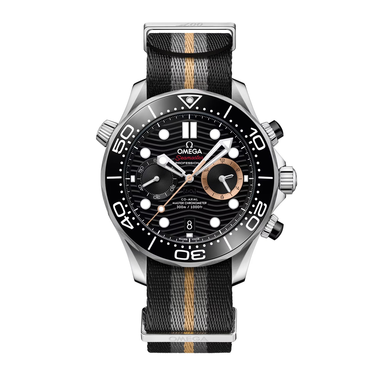 Omega Seamaster Diver 300M James Bond 007 First Light 44mm Mens Watch Black