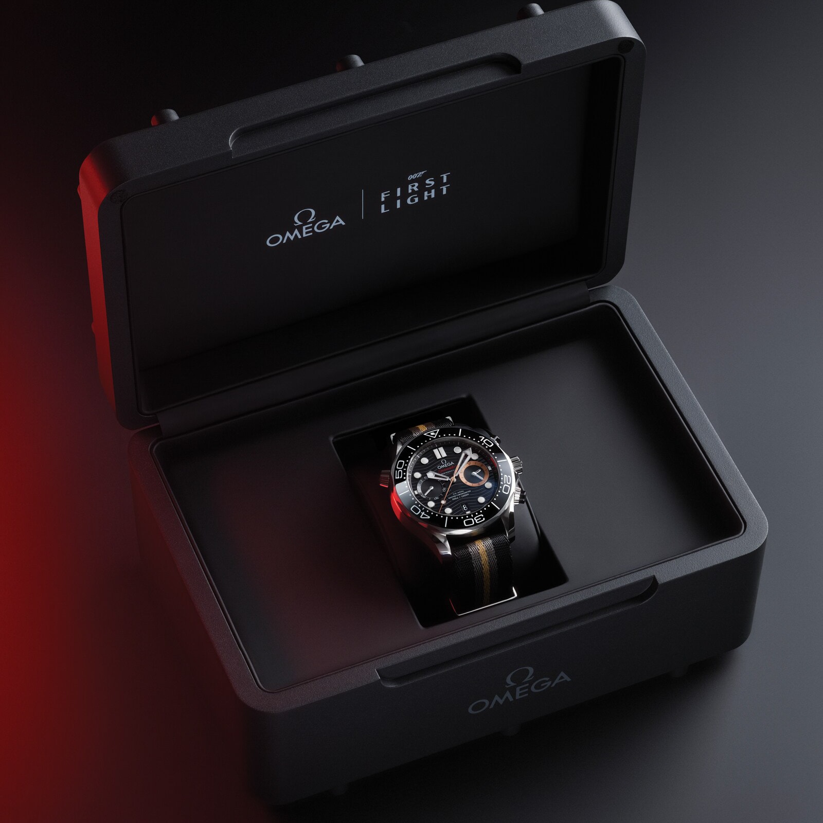 Omega Seamaster Diver 300M James Bond 007 First Light 44mm Mens Watch Black