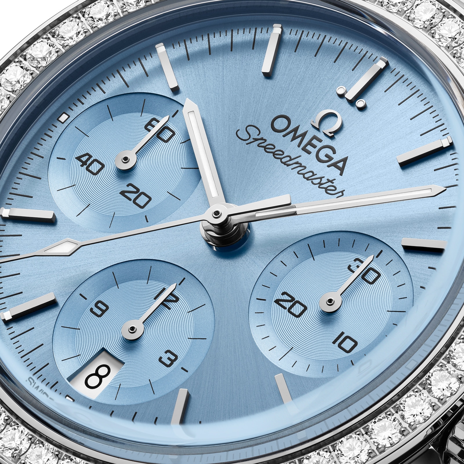 Omega Speedmaster 38mm Ladies Watch Ice Blue
