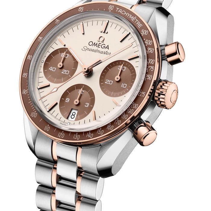 Omega Speedmaster 38mm Mens Watch Sedna Gold