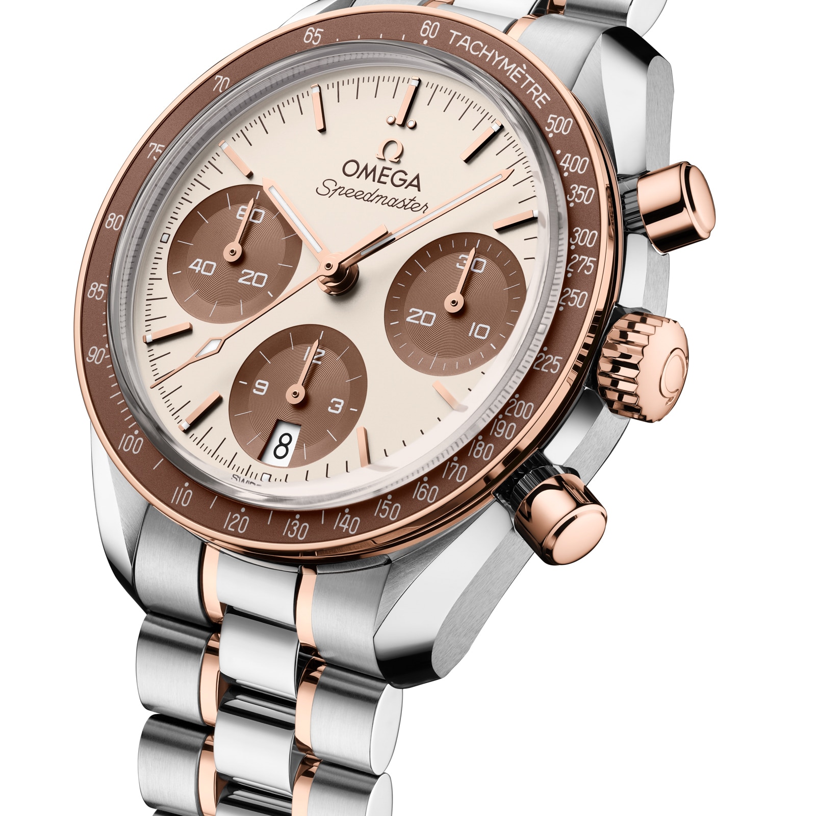 Omega Speedmaster 38mm Mens Watch Sedna Gold