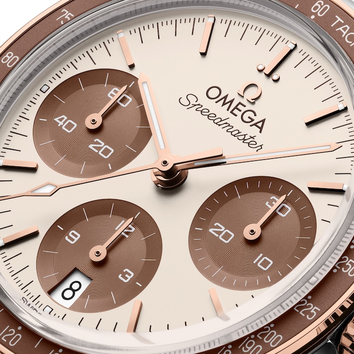 Omega Speedmaster 38mm Mens Watch Sedna Gold