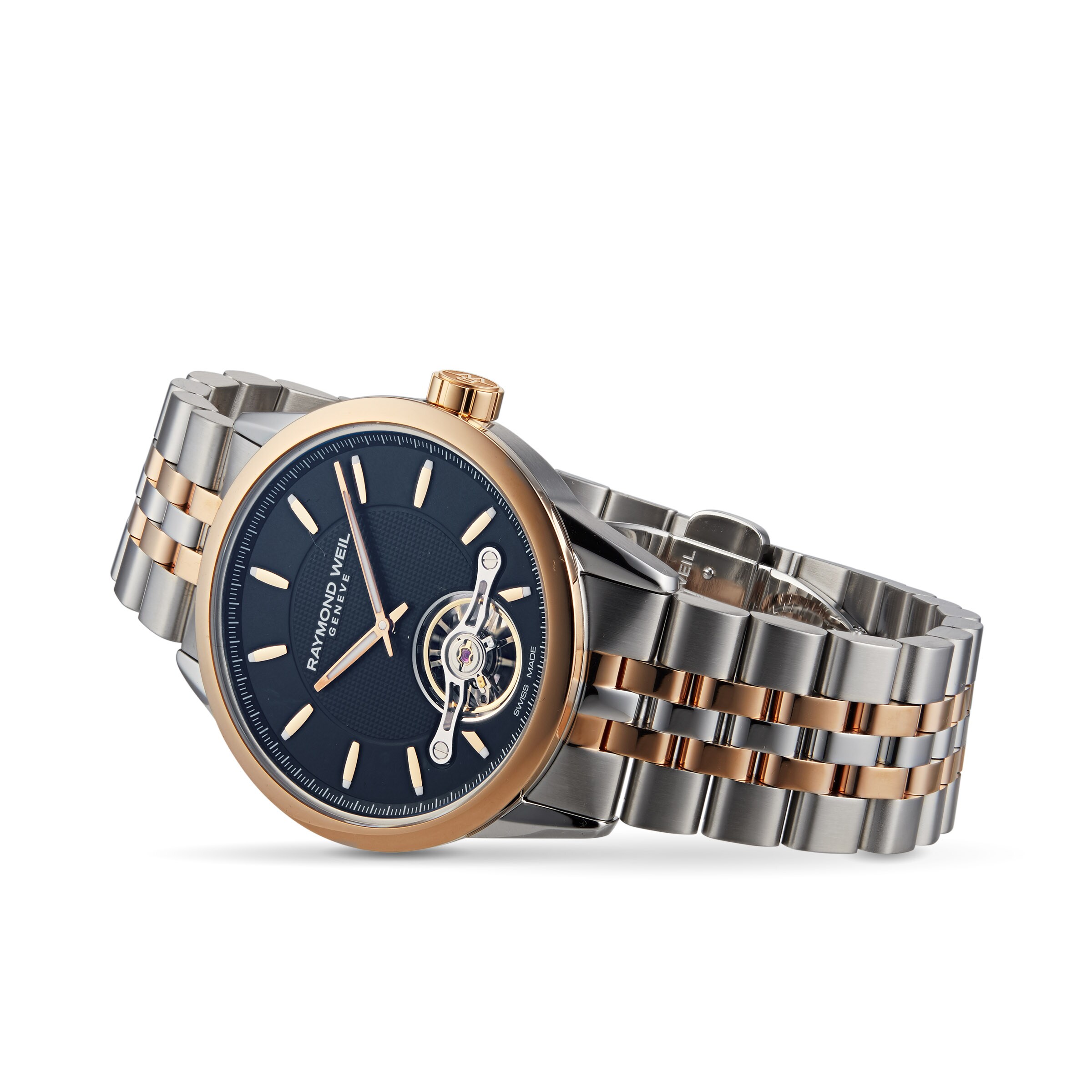 Raymond weil freelancer online rose gold