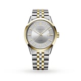 Raymond Weil Freelancer Classic Men's Two-Tone Automatic Watch 42mm, stainless steel, silver dial, yellow gold PVD
