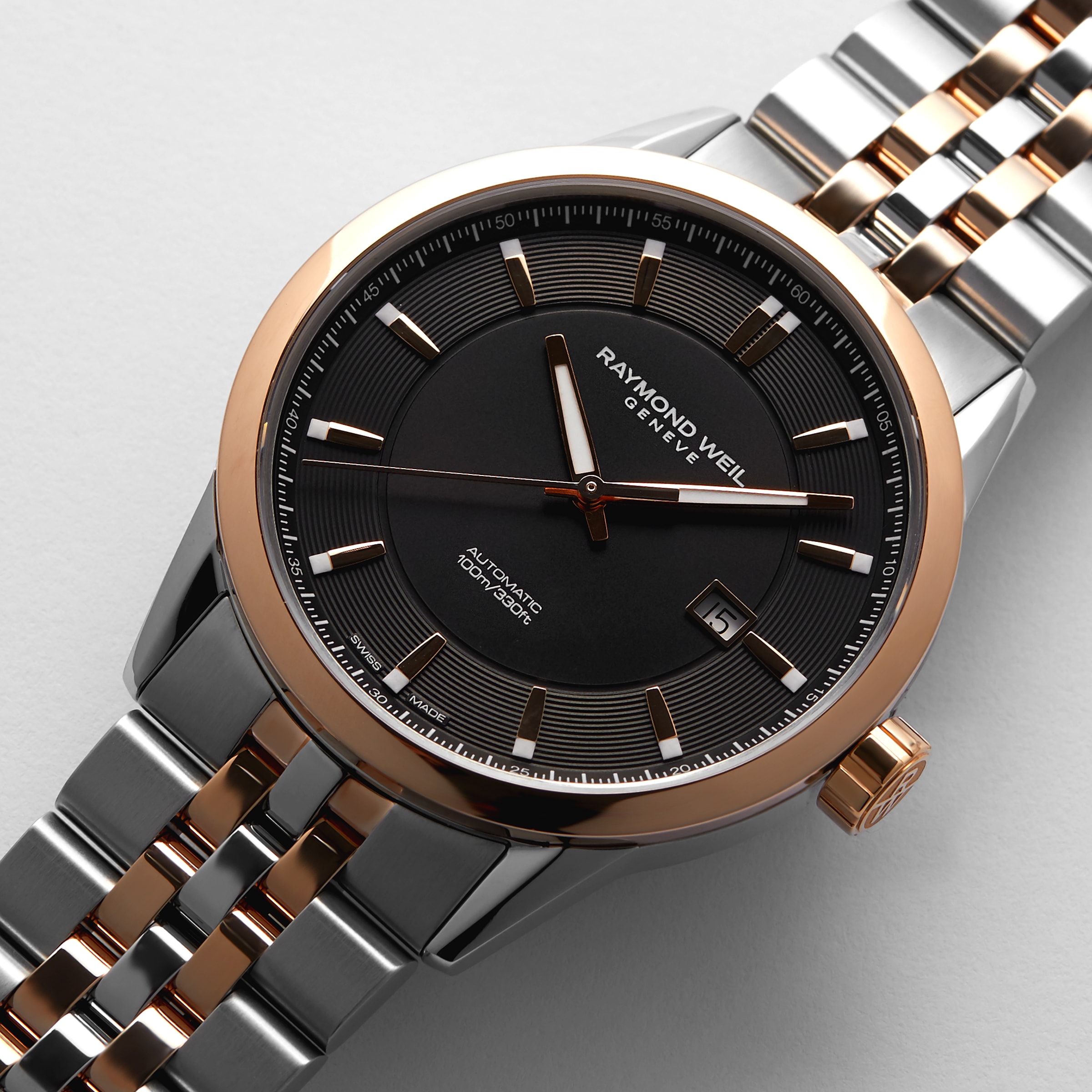 Raymond weil rose gold hot sale