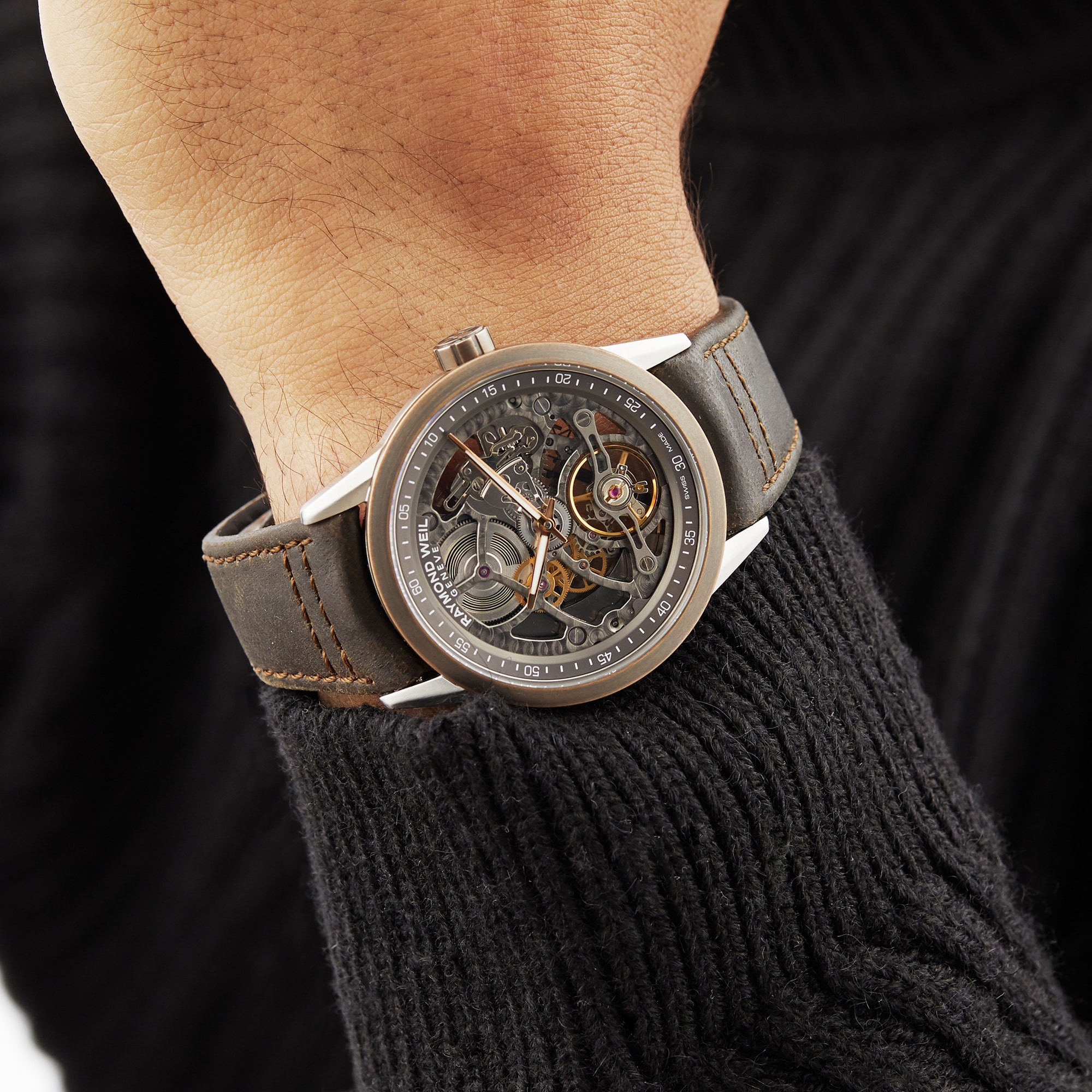 Raymond Weil Freelancer Skeleton 42mm Mens Watch Raymond Weil Freelancer Skeleton 42mm Mens Watch