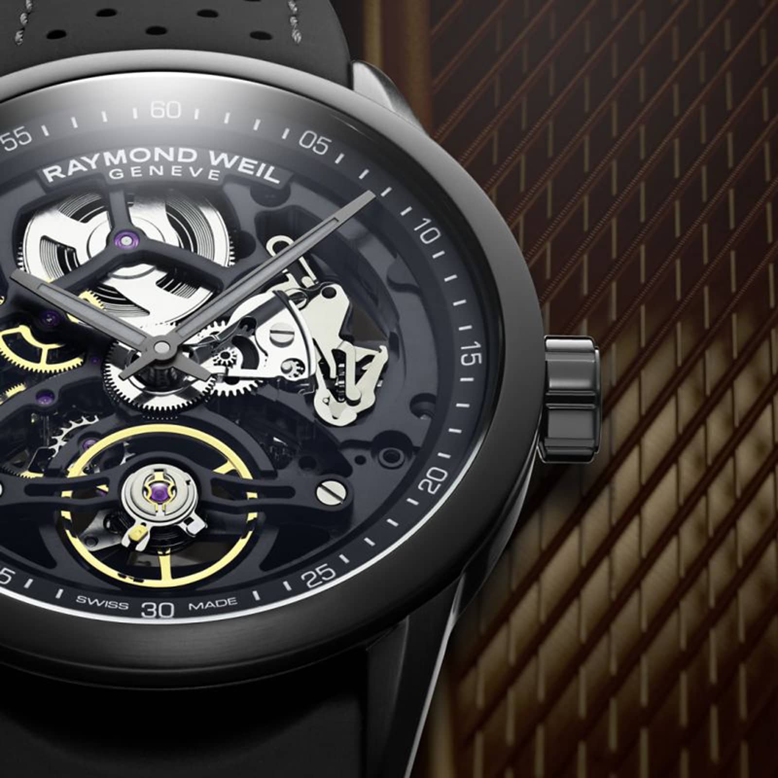 Raymond Weil Freelancer Skeleton Mens Watch