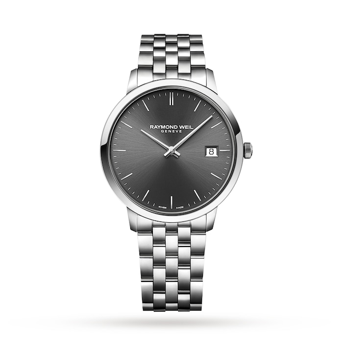 Raymond Weil Toccata Mens Classic Steel Grey Dial Quartz Watch 42mm