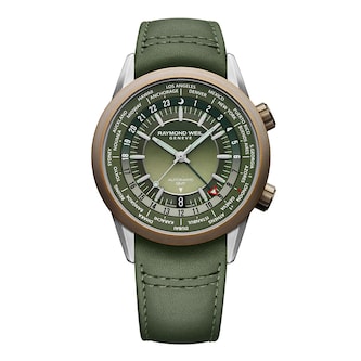Raymond Weil Freelancer 40.5mm Mens Watch Green Raymond Weil Freelancer 40.5mm Mens Watch Green