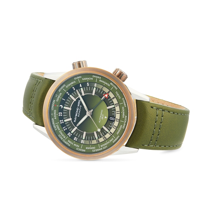 Raymond Weil Freelancer 40.5mm Mens Watch Green