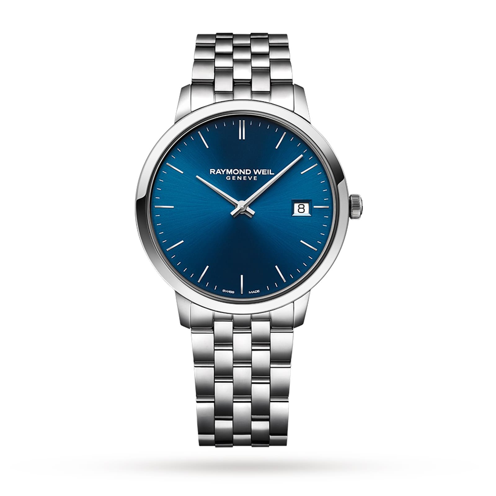 Raymond Weil blue dial watch.