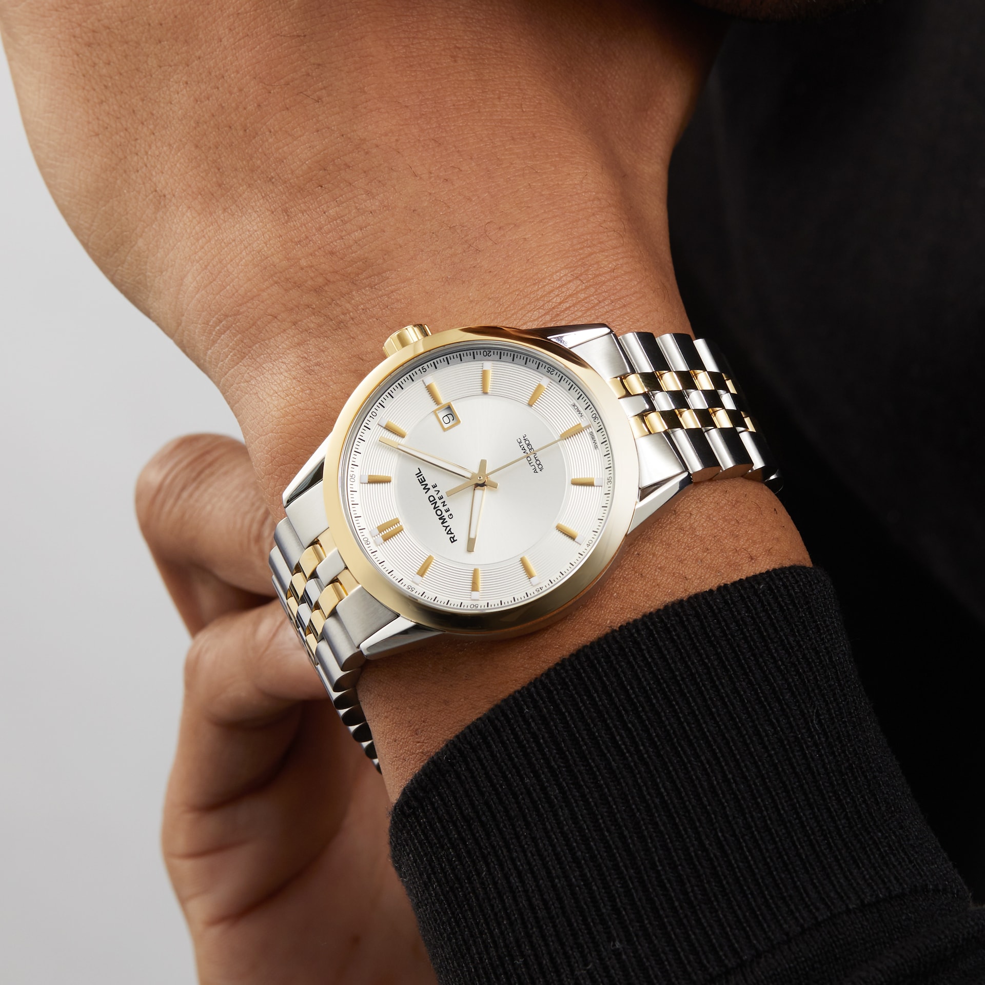 Raymond Weil Freelancer Mens Classic Two-tone Automatic Date Watch 42mm