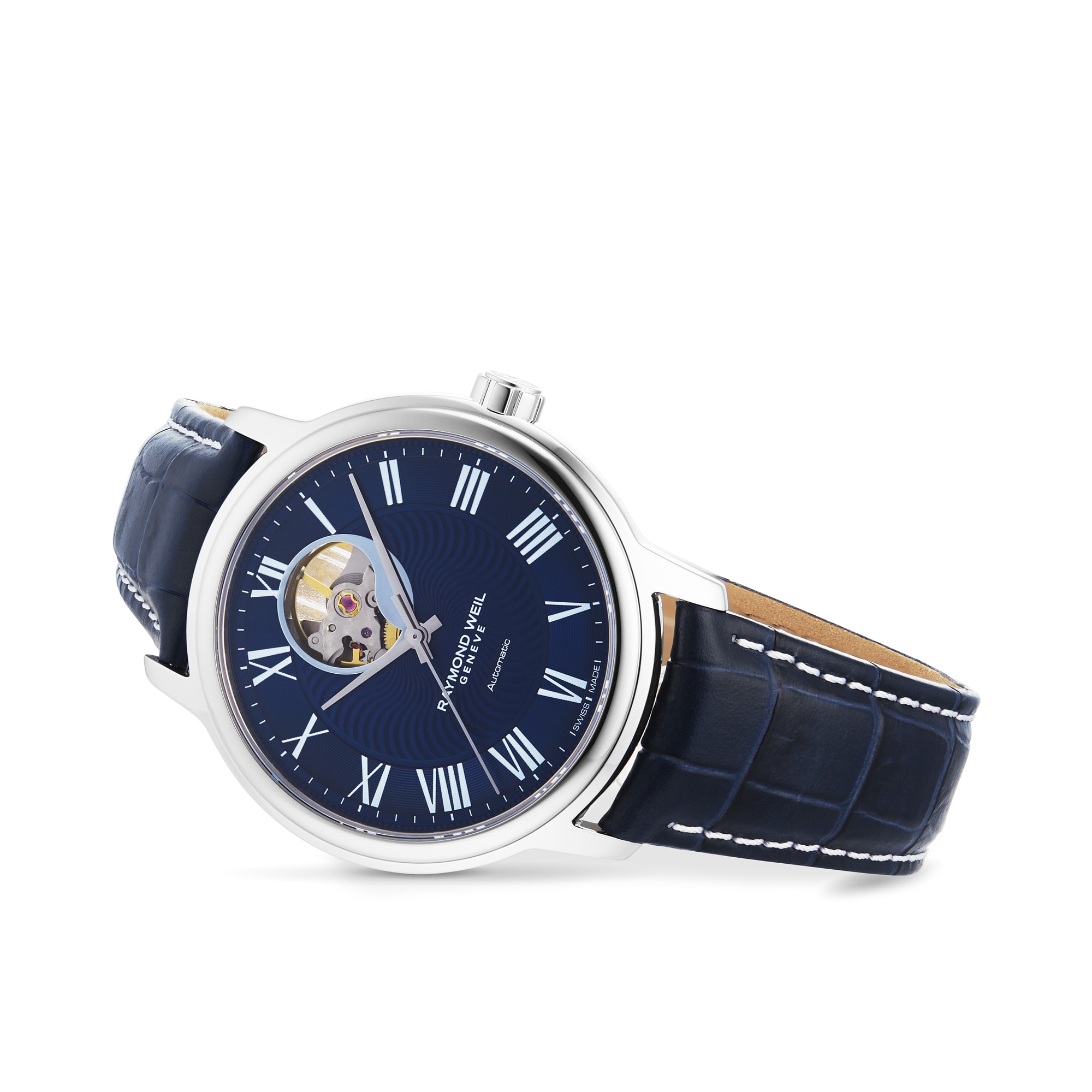 Raymond weil discount blue face watch