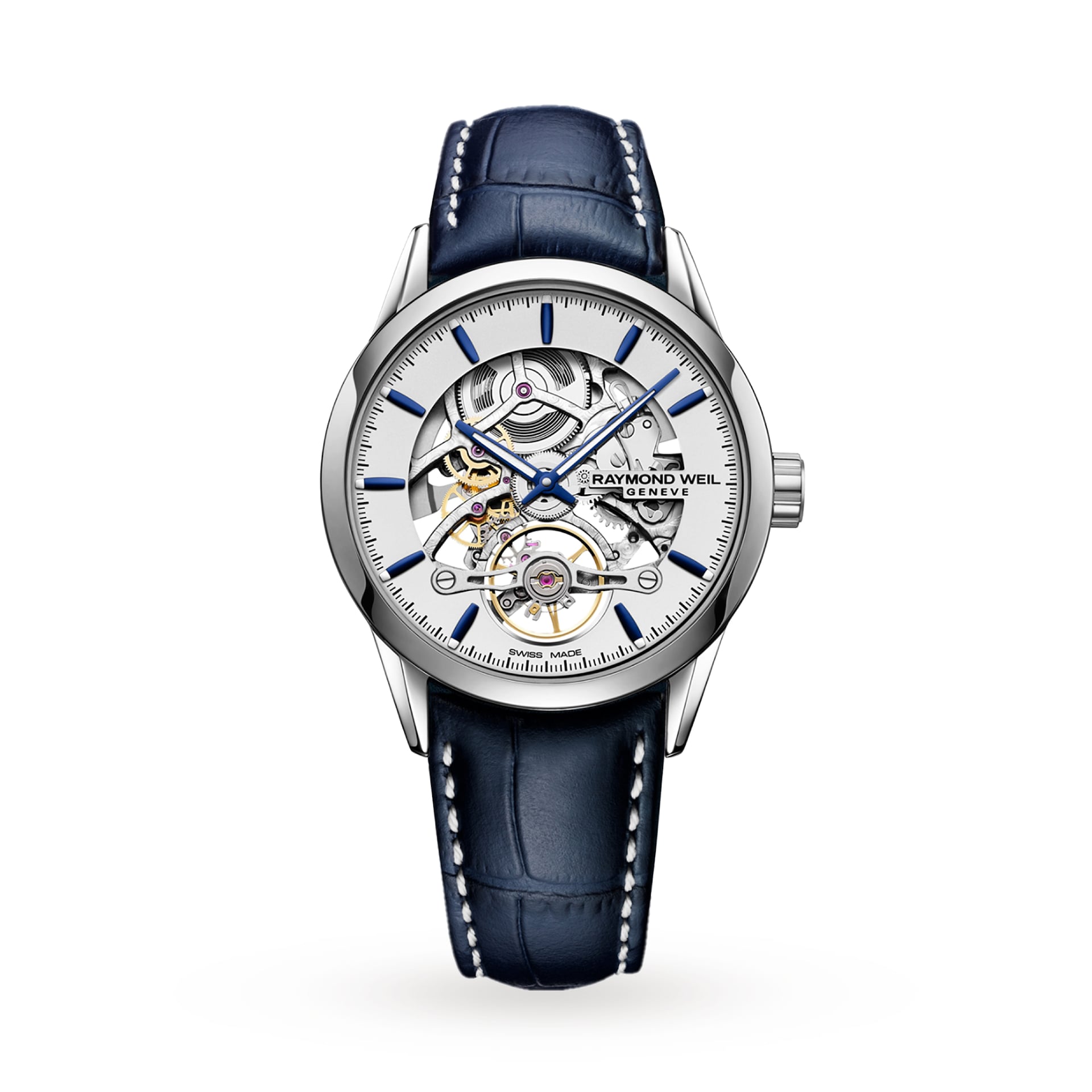 Raymond Weil Blue Skeleton Freelancer 2785 42.5mm Mens Watch