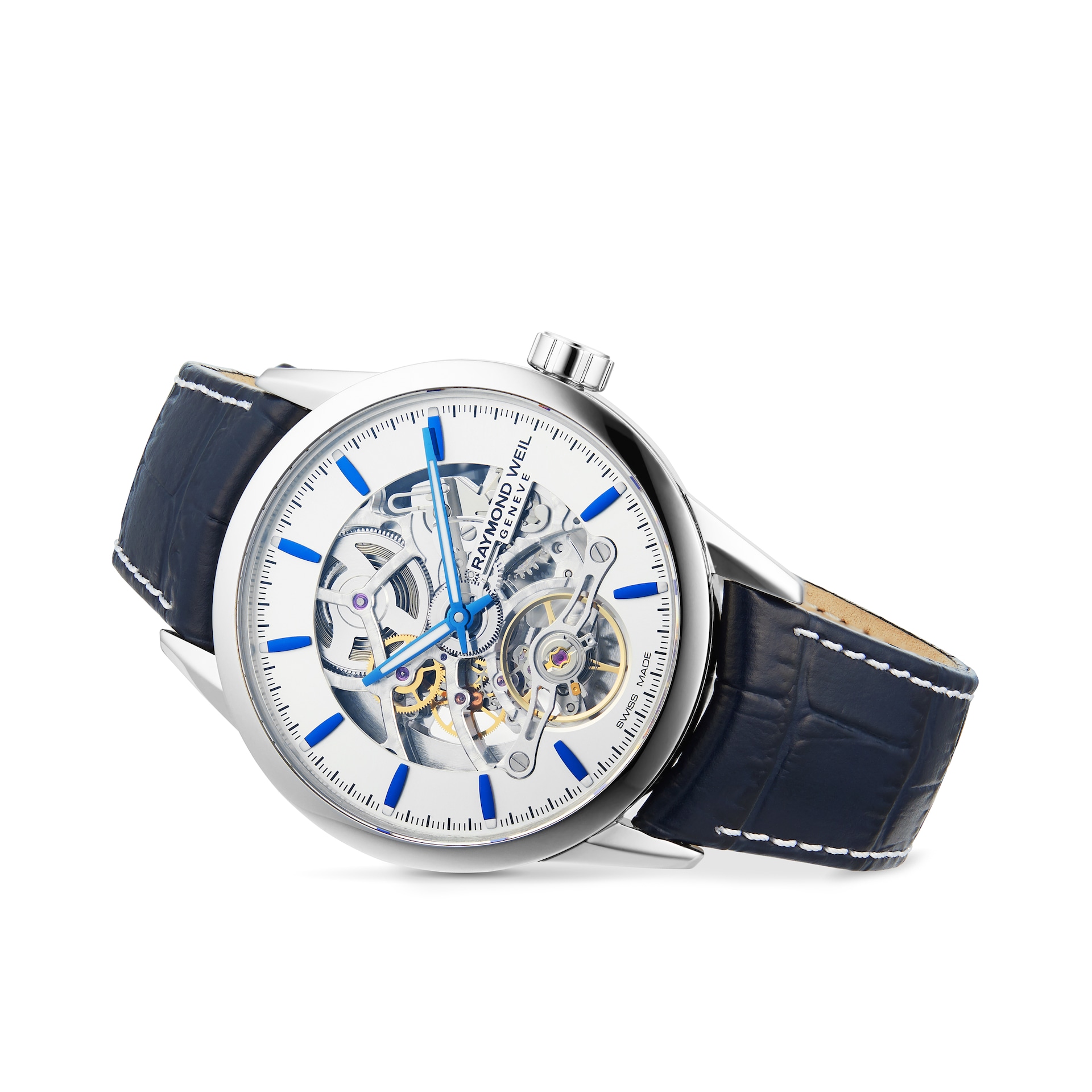 Raymond Weil Blue Skeleton Freelancer 2785 42.5mm Mens Watch