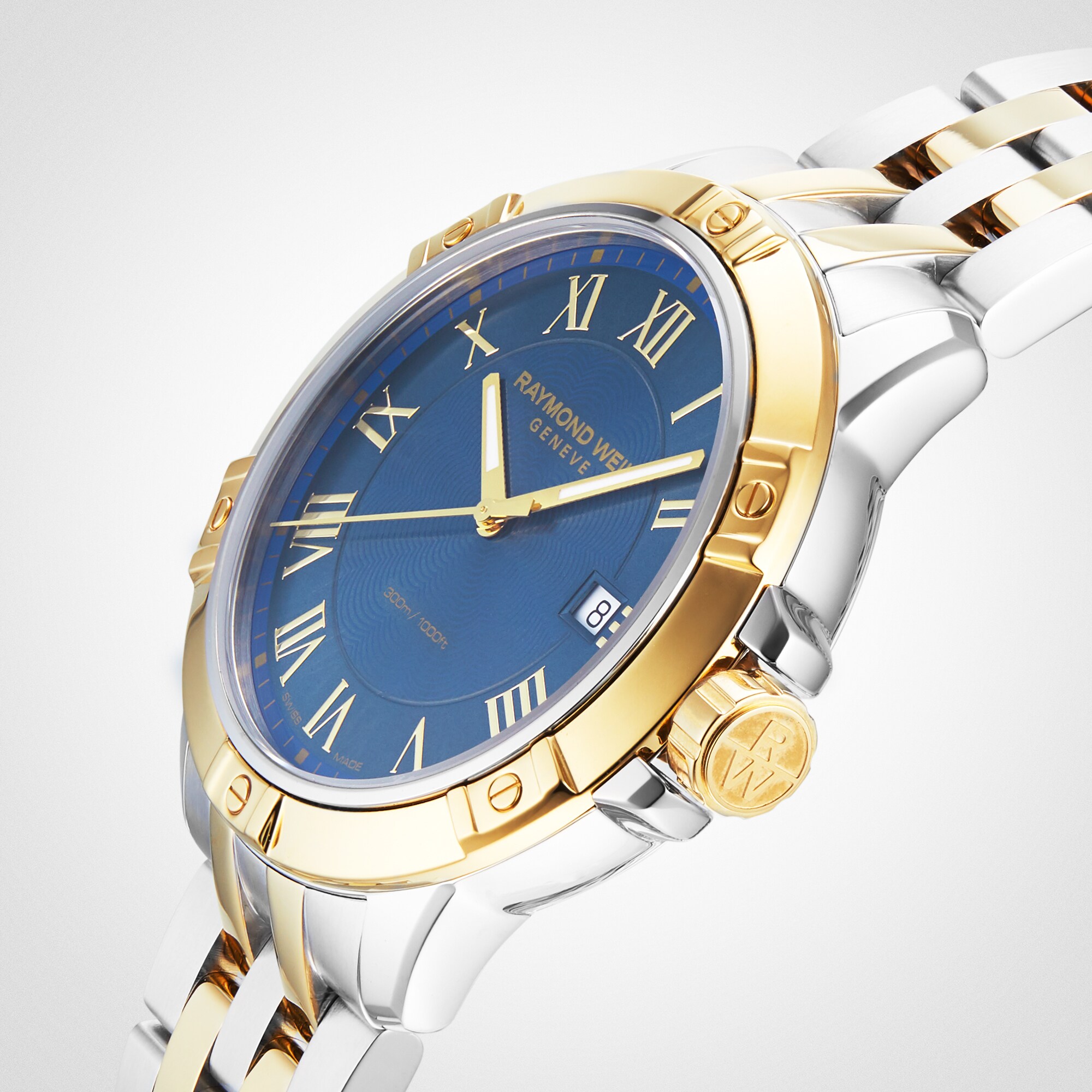 Raymond weil two tone mens online watch