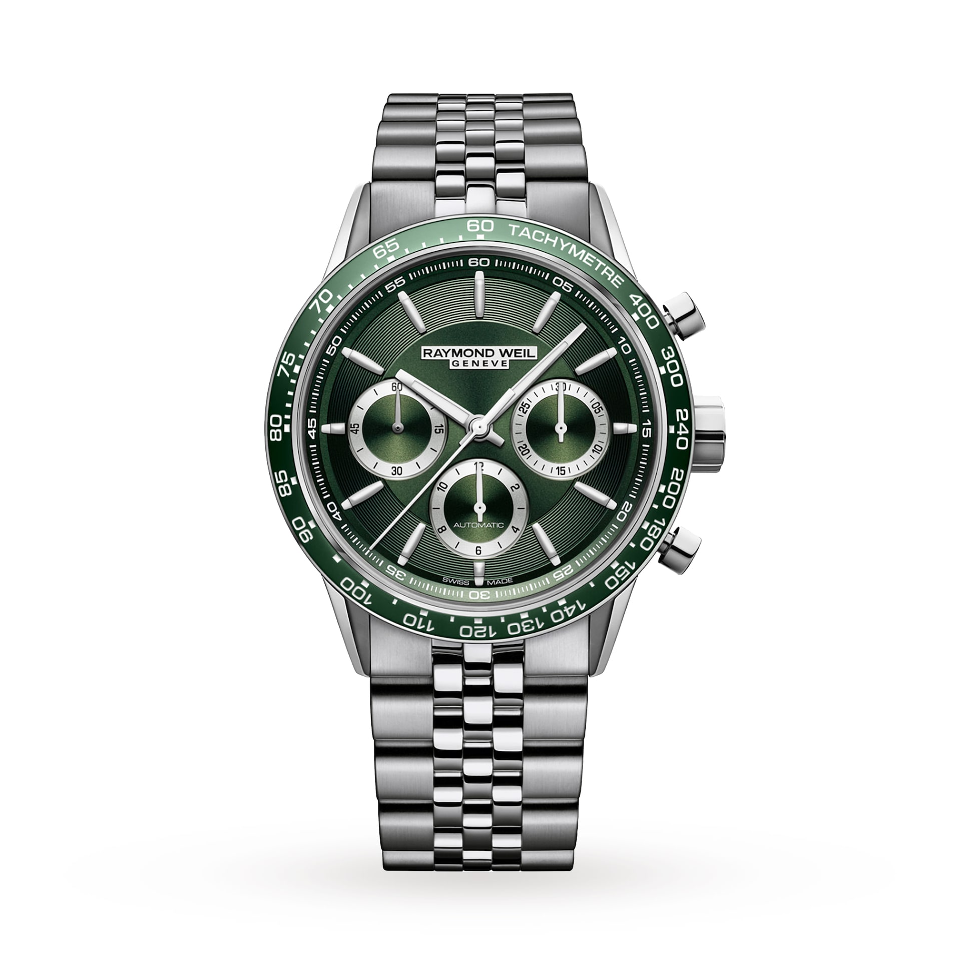 Raymond Weil Freelancer 43.5mm Mens Watch Green