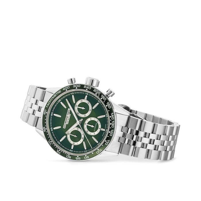 Raymond Weil Freelancer 43.5mm Mens Watch Green