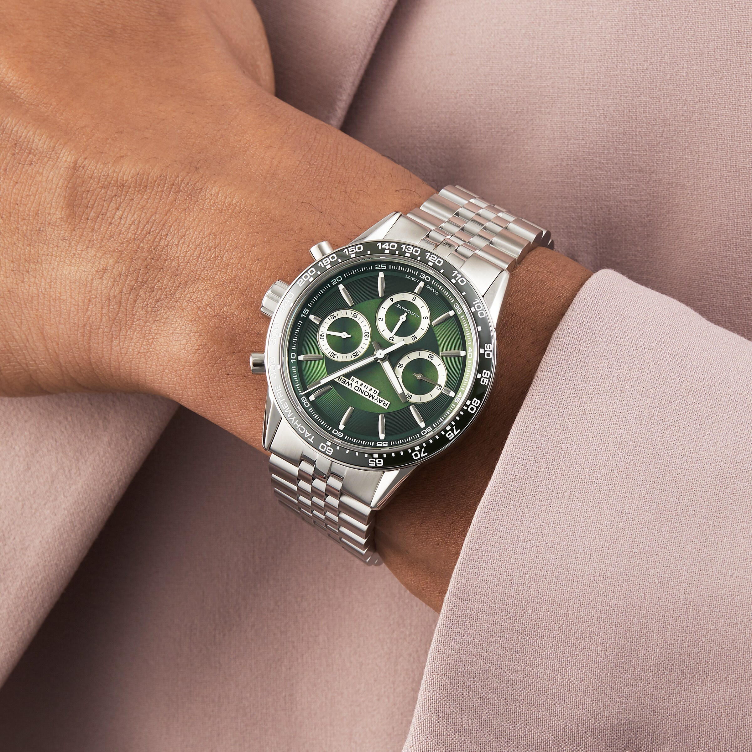 Raymond weil green online watch