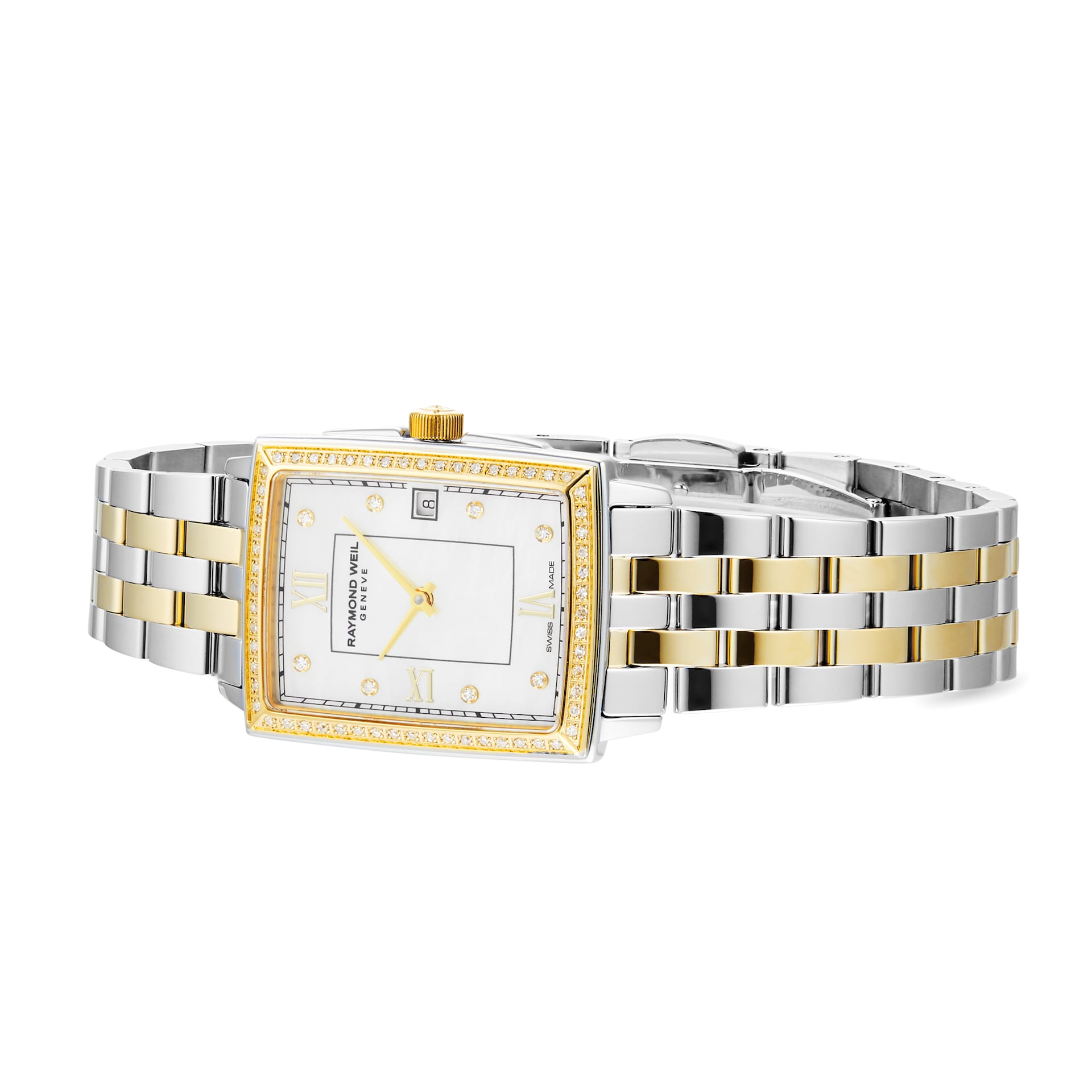 Raymond Weil Toccata Ladies Rectangular 68 Diamonds Watch 22.6mm