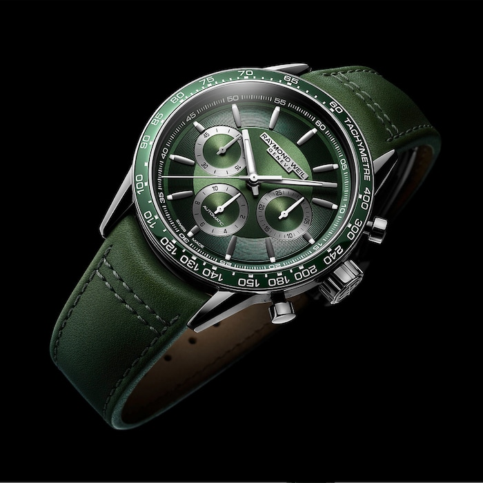 Raymond Weil Freelancer 43.5mm Mens Watch Green