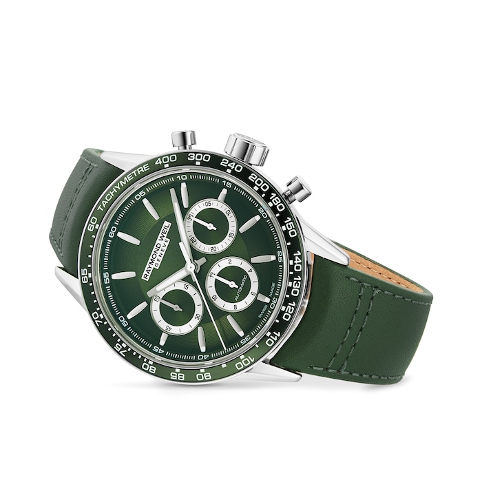 Raymond Weil Freelancer 43.5mm Mens Watch Green