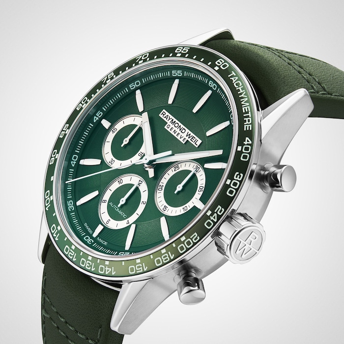 Raymond Weil Freelancer 43.5mm Mens Watch Green