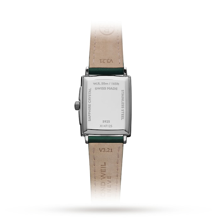 Raymond Weil Toccata Green Dial - Ladies Rectangular Watch 22.6mm