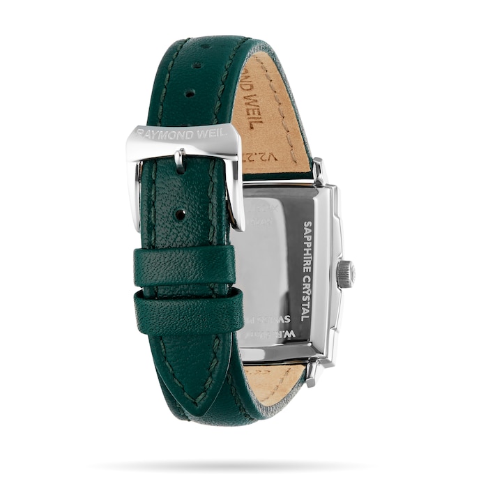 Raymond Weil Toccata Green Dial - Ladies Rectangular Watch 22.6mm