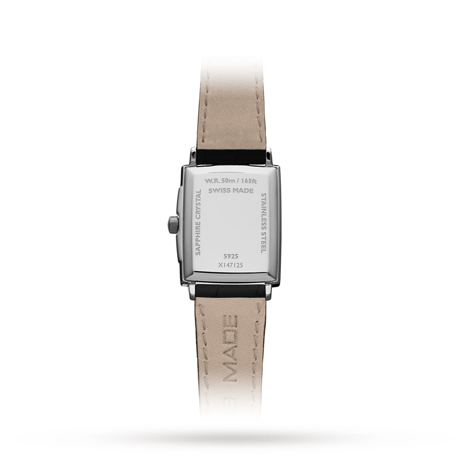 Raymond Weil Toccata Black Dial - Ladies Rectangular Quartz Watch 22.6mm