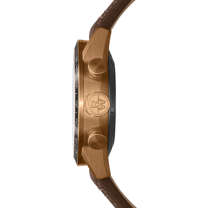 Raymond Weil Freelancer Bronze Chronograph Leather Watch 43.5mm