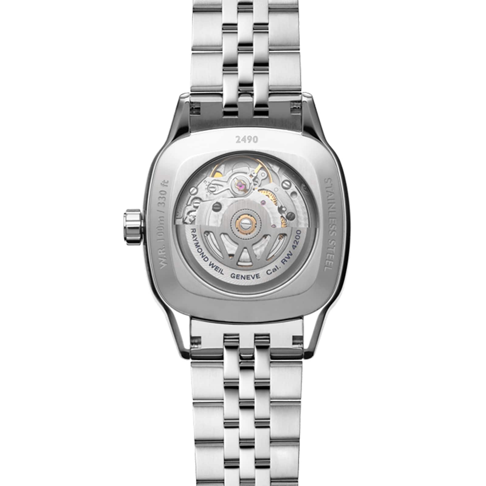 Raymond Weil Freelancer Automatic 34.5mm x 34.5mm Ladies Watch Lab Grown Diamonds Blue