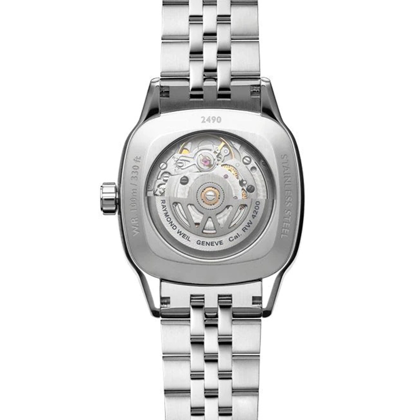 Raymond Weil Freelancer Automatic 34.5mm x 34.5mm Ladies Watch Lab Grown Diamonds Green