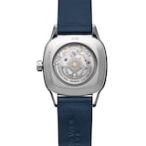 Raymond Weil Freelancer Ladies Automatic Blue Dial 60 Laboratory Grown Diamonds Leather Strap Watch 34.5 x 34.5 mm