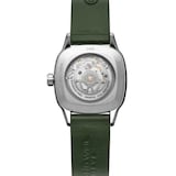 Raymond Weil Freelancer Ladies Automatic Green Dial 60 Laboratory Grown Diamonds Leather Strap Watch 34.5 x 34.5 mm