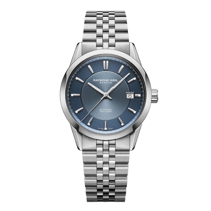 Raymond Weil Freelancer Automatic Blue Dial Stainless Steel Bracelet Watch 38mm