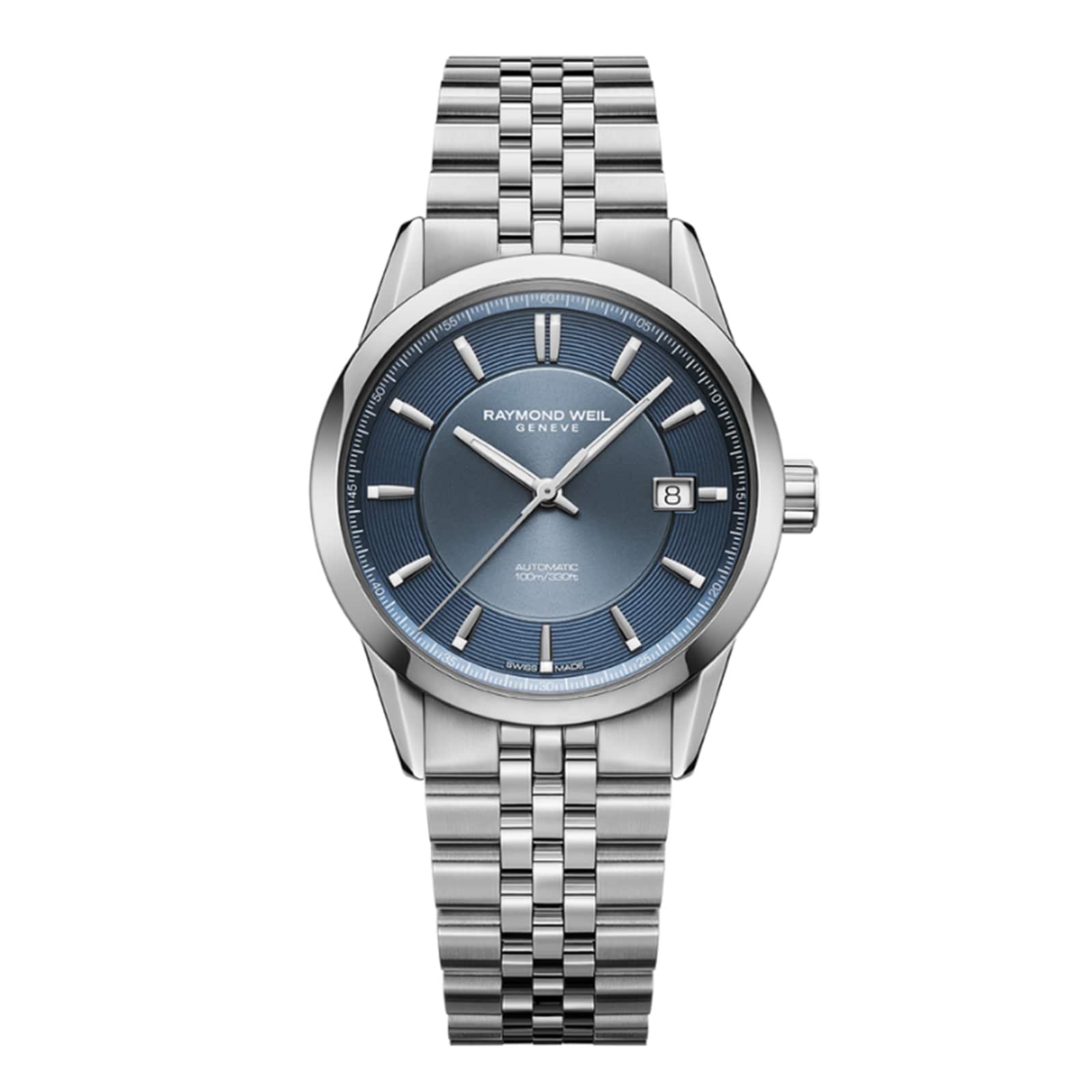 Raymond Weil Freelancer Automatic Blue Dial Stainless Steel Bracelet Watch 38mm Raymond Weil Freelancer Automatic Blue Dial Stainless Steel Bracelet Watch 38mm