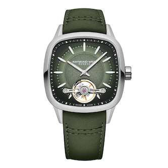 Raymond Weil Freelancer Calibre RW1212 Mens Automatic Green Leather Strap Watch 40 x 40 mm Raymond Weil Freelancer Calibre RW1212 Mens Automatic Green Leather Strap Watch 40 x 40 mm