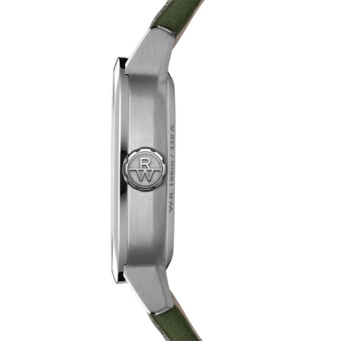 Raymond Weil Freelancer Calibre RW1212 Mens Automatic Green Leather Strap Watch 40 x 40 mm