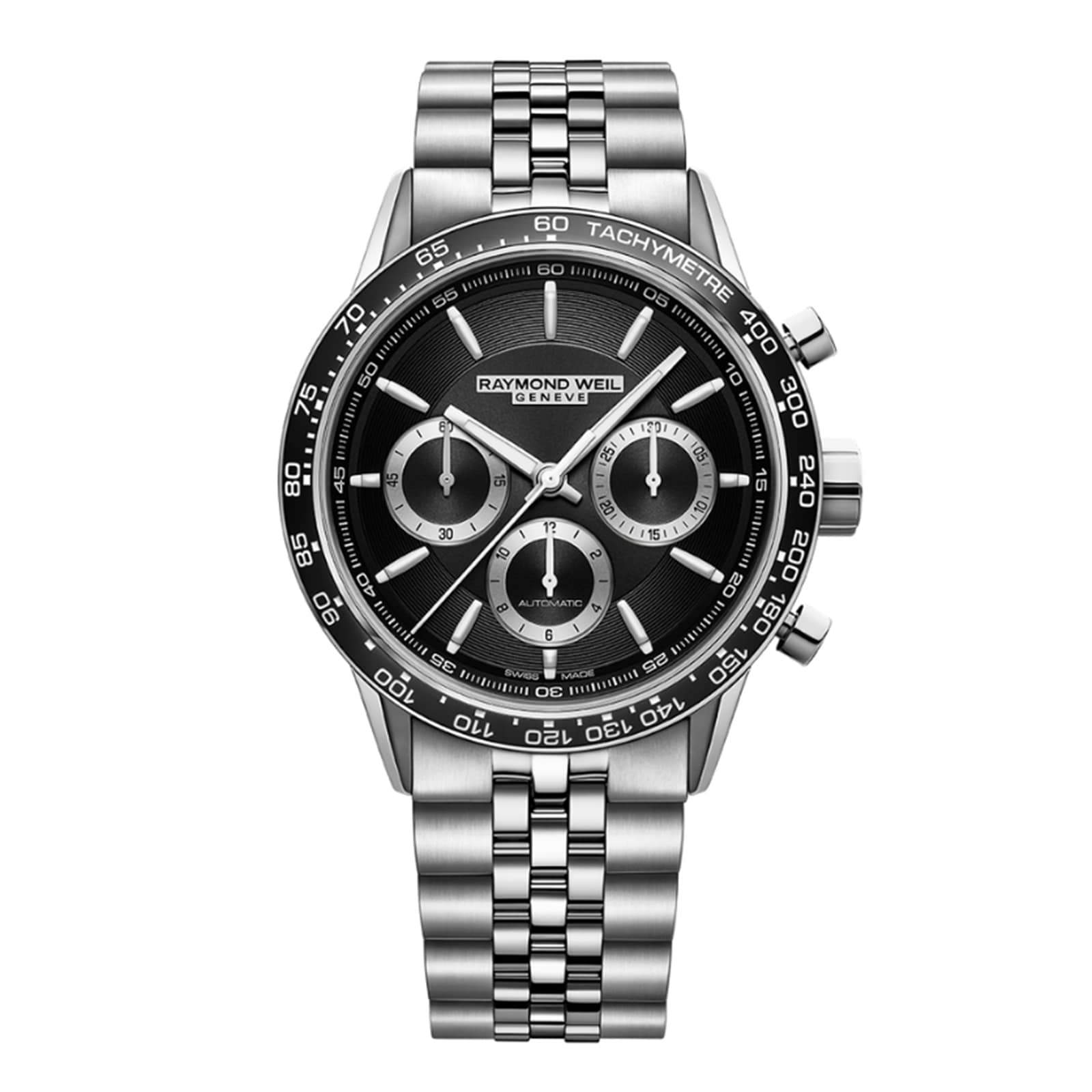 Raymond Weil Freelancer Mens Automatic Chronograph Bracelet Watch 43.5mm