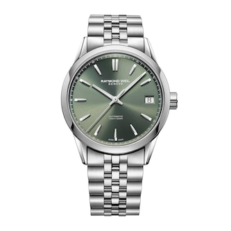 Raymond Weil Freelancer Date 40mm Mens Watch Green