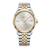 Raymond Weil Freelancer Date Classic Two-Tone Yellow Gold 40mm Cream Dial Mens Watch