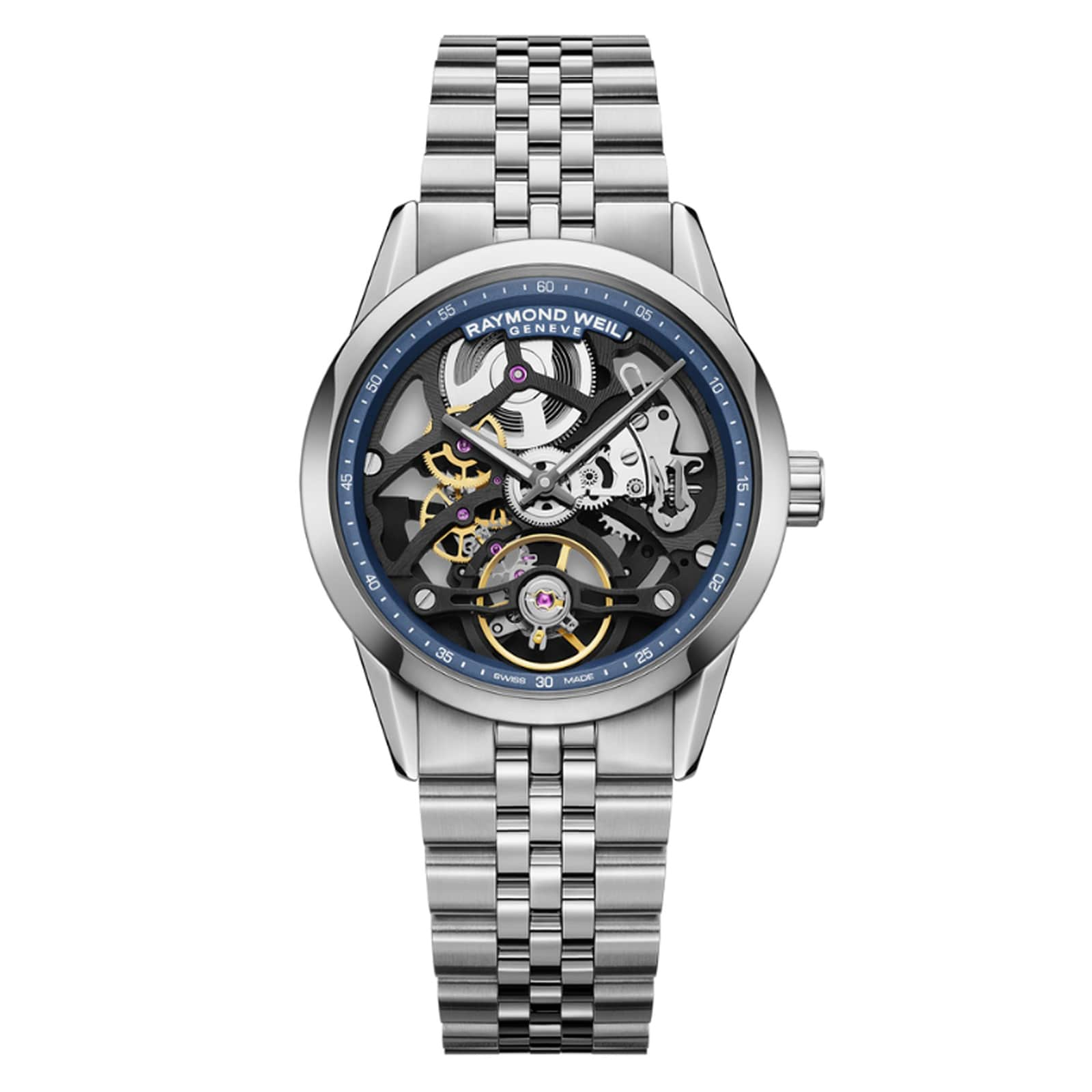 Raymond Weil Freelancer Skeleton 38mm Mens Watch