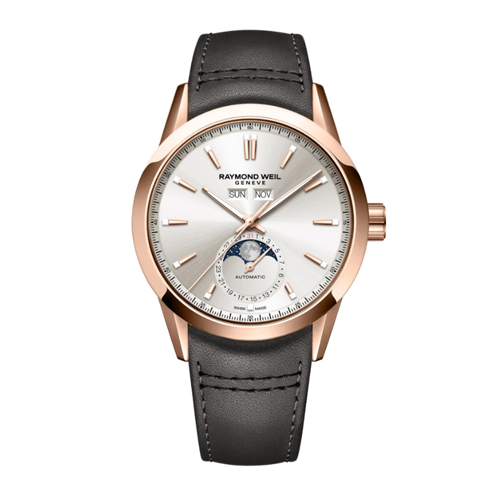 Raymond Weil Freelancer Automatic 40mm Mens Watch Silver