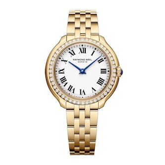 Raymond Weil Toccata Heritage 28mm Ladies Watch Silver Dial Yellow Gold PVD Plating Raymond Weil Toccata Heritage 28mm Ladies Watch Silver Dial Yellow Gold PVD Plating