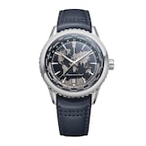Raymond Weil Freelancer World-Traveller GMT Limited Edition 40mm Mens Watch Blue Dial Leather Strap