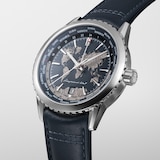 Raymond Weil Freelancer World-Traveller GMT Limited Edition 40mm Mens Watch Blue Dial Leather Strap