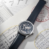 Raymond Weil Freelancer World-Traveller GMT Limited Edition 40mm Mens Watch Blue Dial Leather Strap
