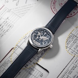 Raymond Weil Freelancer World-Traveller GMT Limited Edition 40mm Mens Watch Blue Dial Leather Strap