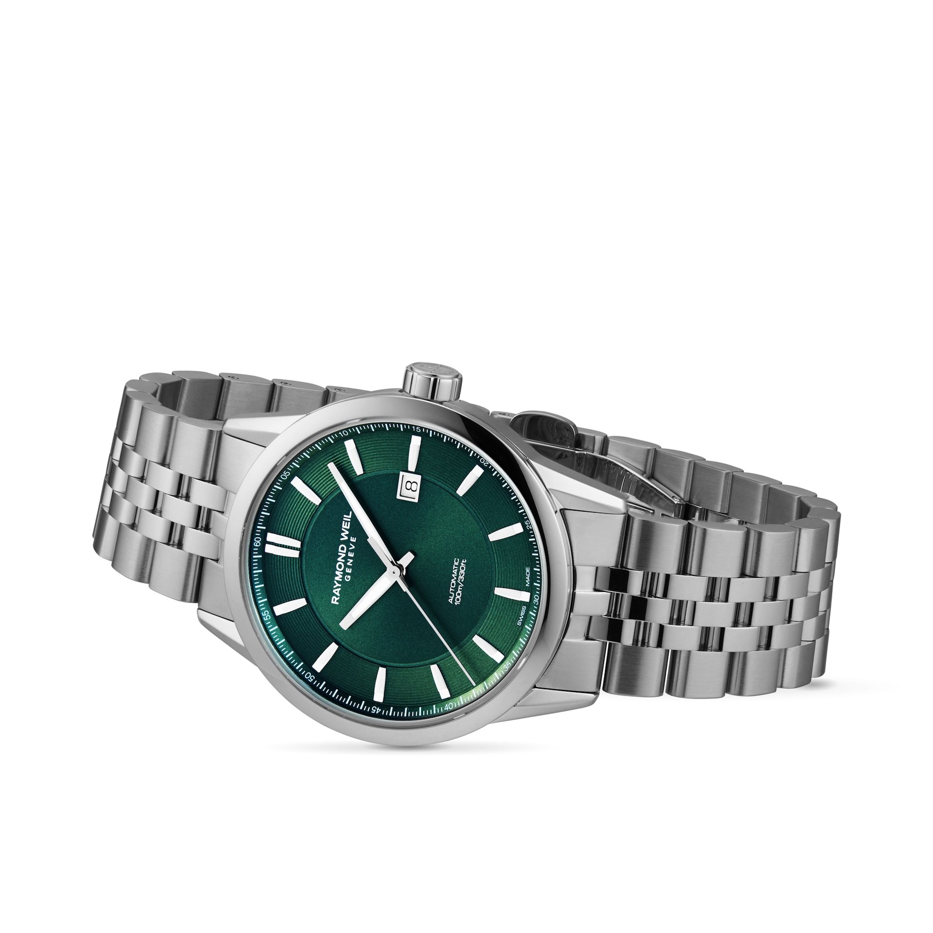 Raymond Weil Freelancer Automatic 42mm Mens Watch Green